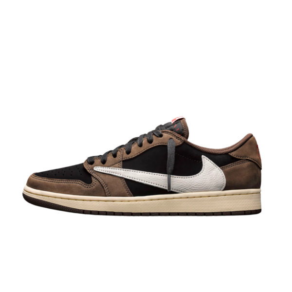 Tênis Nike Air Jordan 1 Low Retro X Travis Scott SP "Dark Mocha"