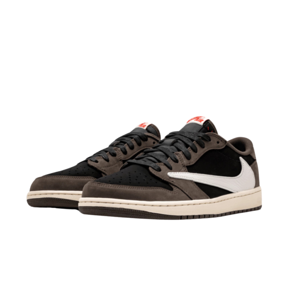 Tênis Nike Air Jordan 1 Low Retro X Travis Scott SP "Dark Mocha" - Image 2