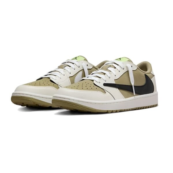 Nike x Travis Scott Air Jordan 1 Retro Low Golf Neutral Olive - Image 3