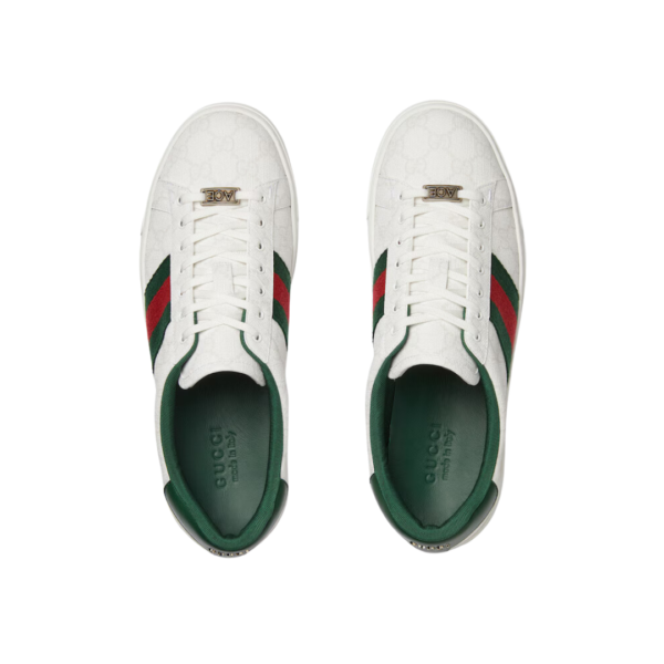 Gucci Ace Sneaker With Web - Image 4