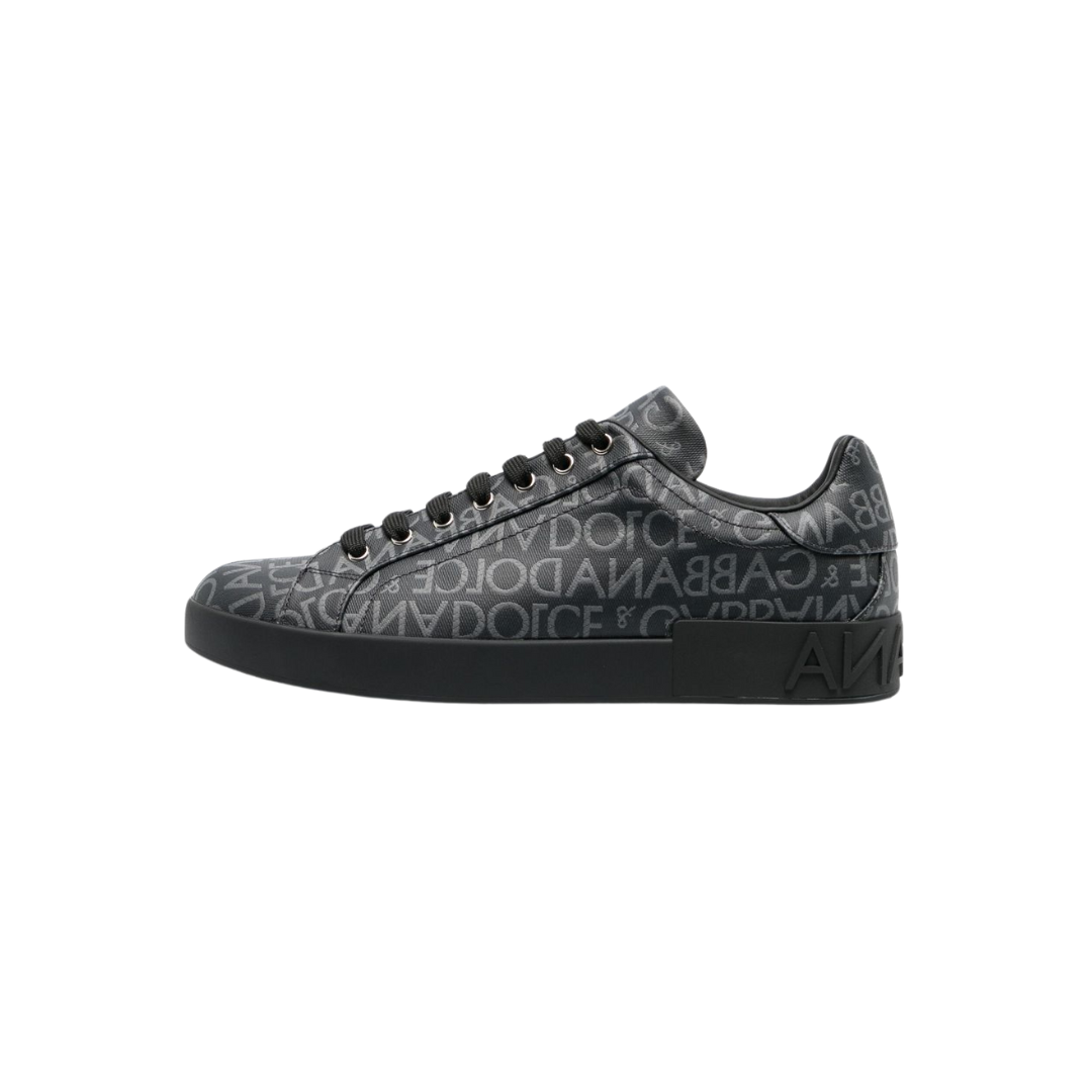 D & G Tênis Portofino com logo jacquard