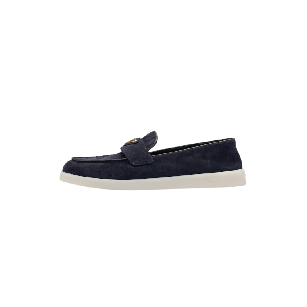 Loafer em couro camurça