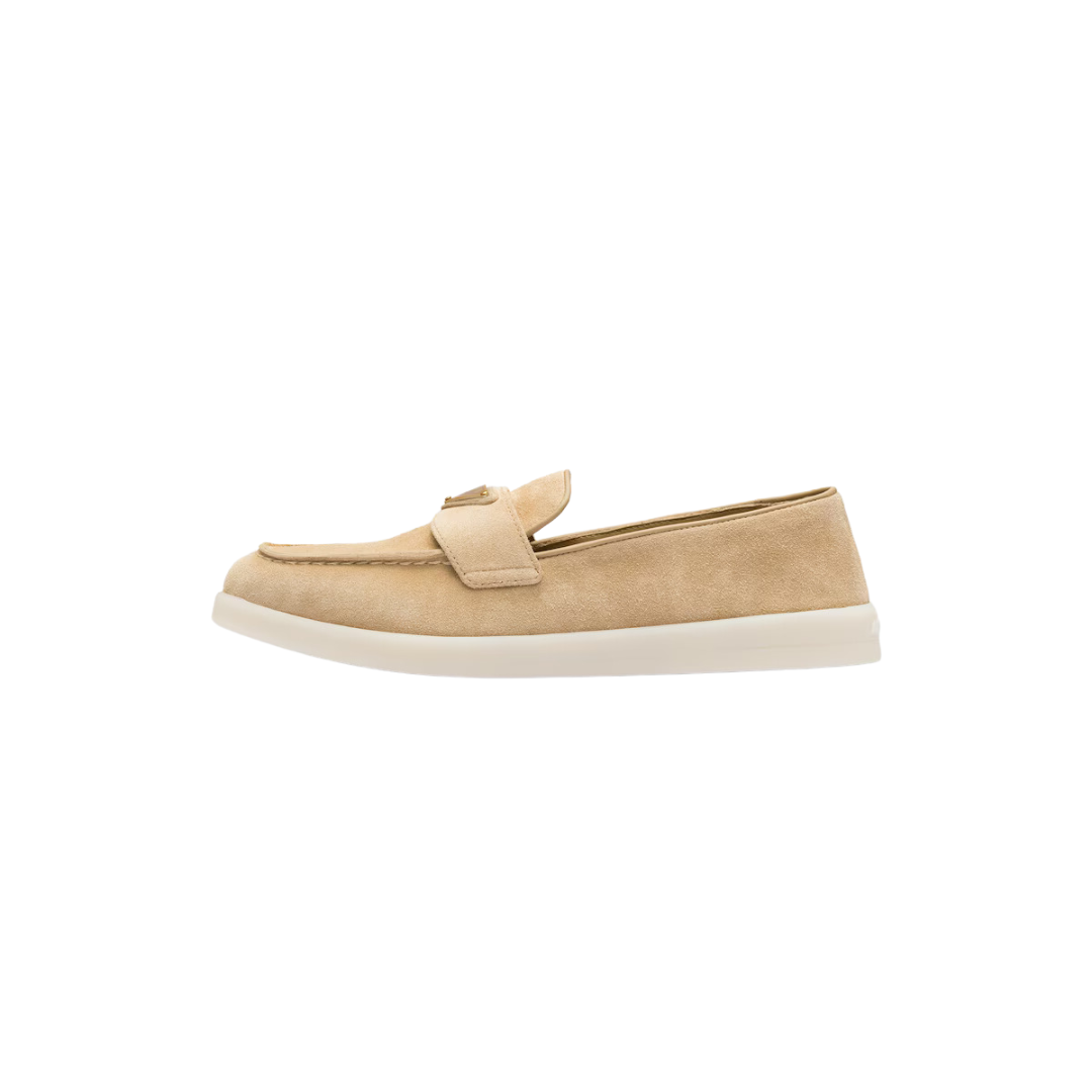 Loafer em couro camurça