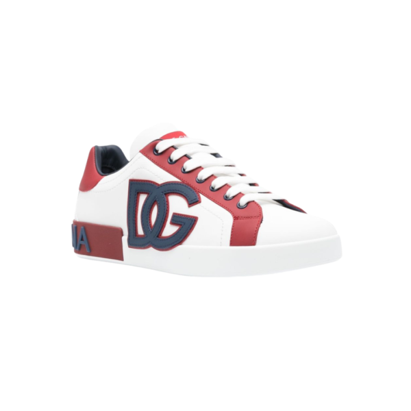 D & G Tênis de couro com aplicação de logo - Image 2