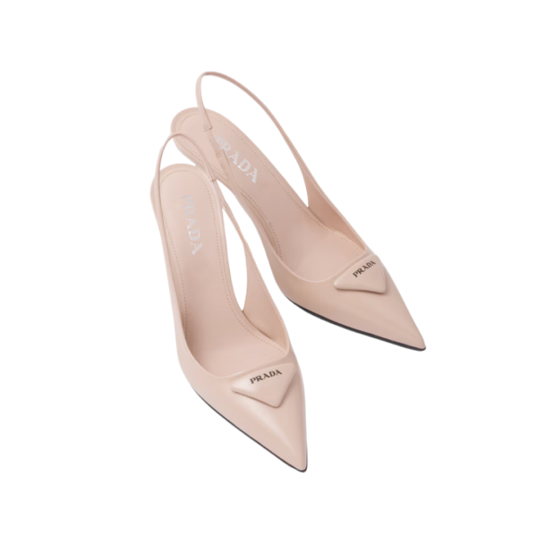 Pump slingback em couro escovado - Image 2