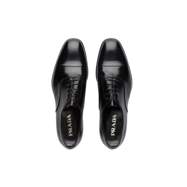 Sapatos Oxford de couro escovado com cadarços - Image 2