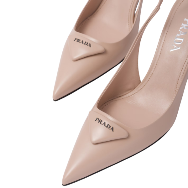 Pump slingback em couro escovado - Image 4
