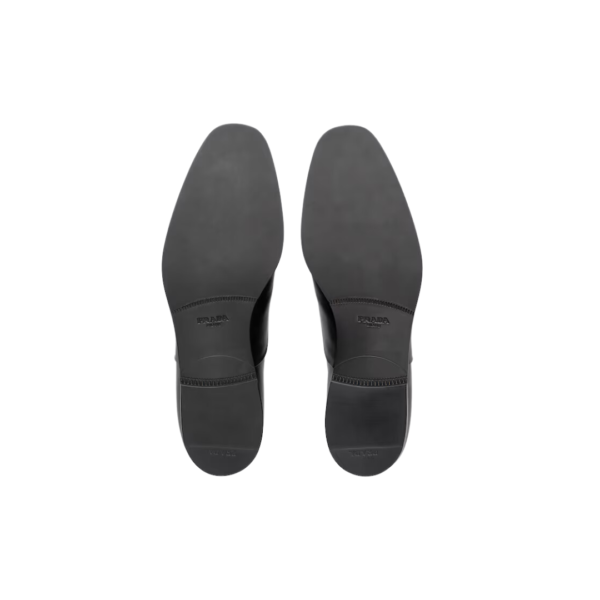 Sapatos Oxford de couro escovado com cadarços - Image 4